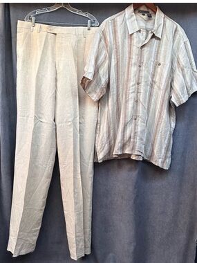 Linen pants & shirt NWOT Dreams size XL